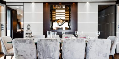 Elegant yacht interior design