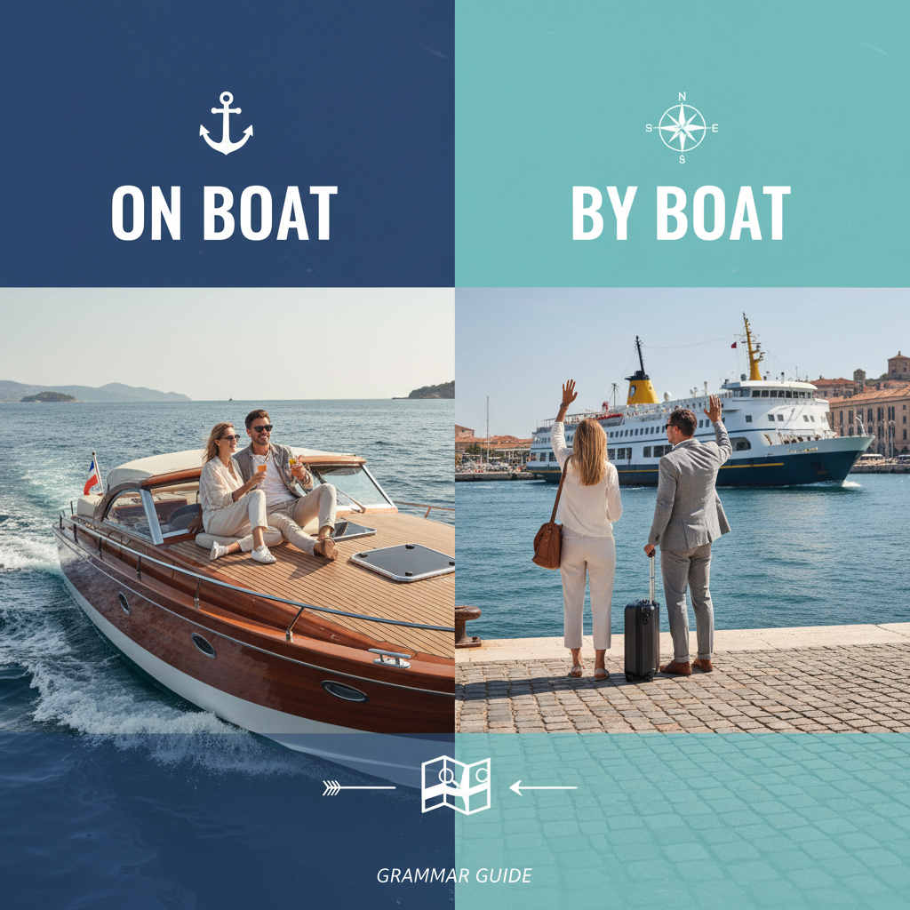 On Boat vs By Boat Grammar Guide