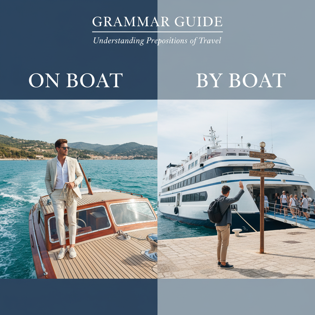 On Boat vs By Boat Grammar Guide