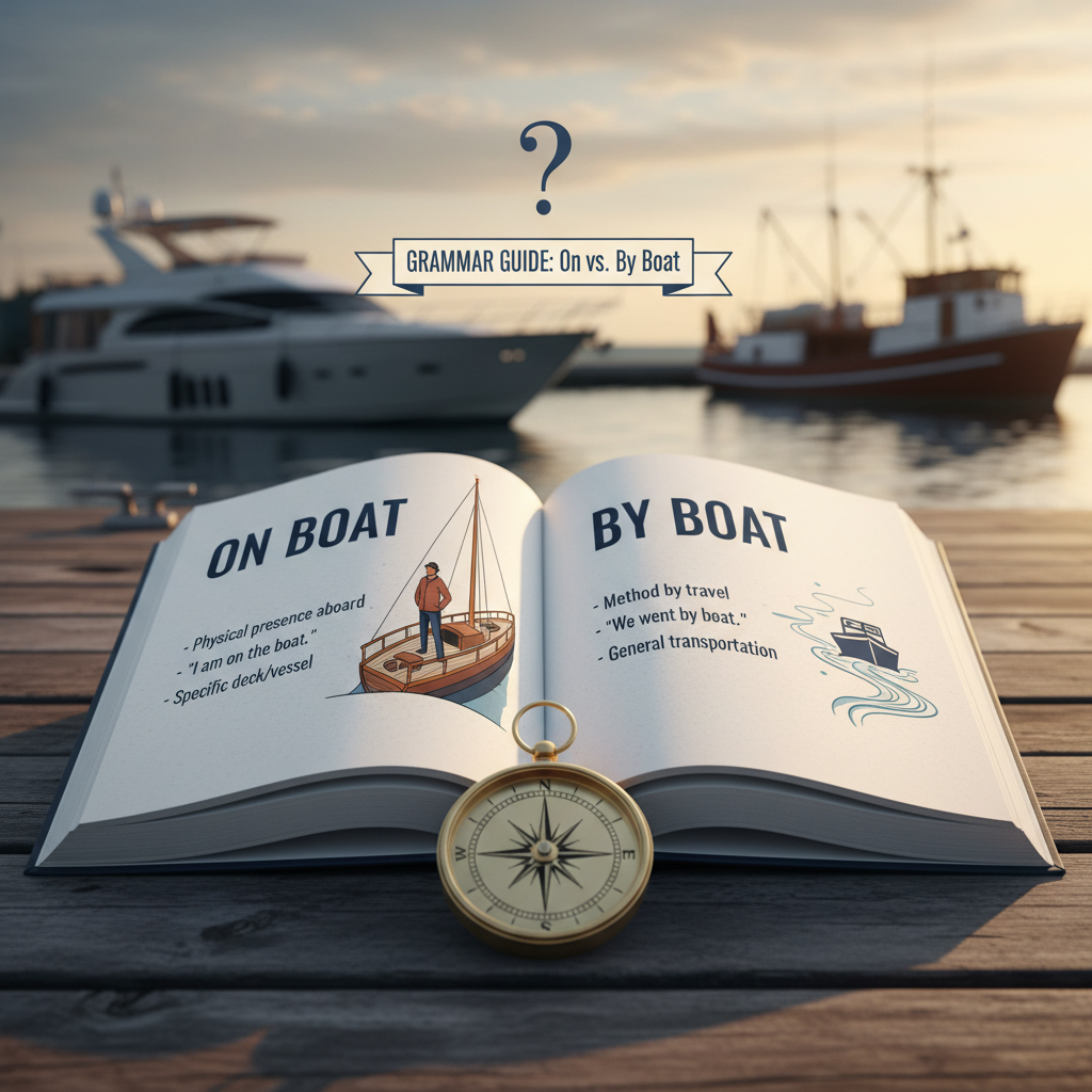 On Boat vs By Boat Grammar Guide