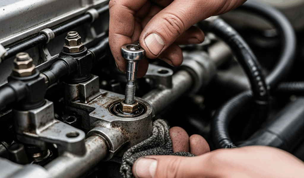 Professional photograph related to: Where Is the Bleed Screw on a Diesel Engine? How to Bleed Your M