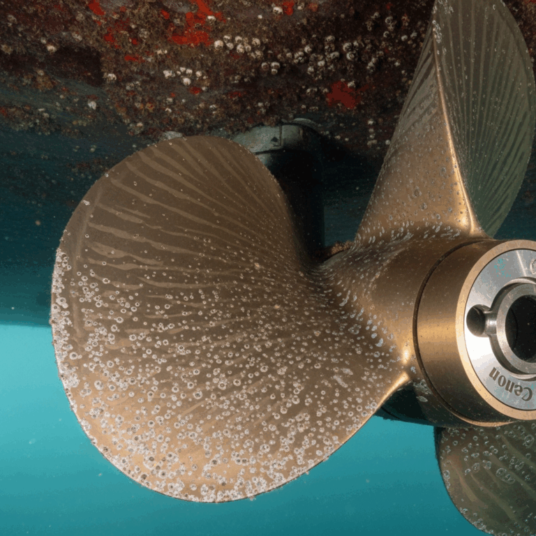 Trawler Propeller Cavitation Damage Prevention and Repair